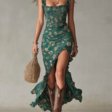 Zara | Vestido Maxi Boho Retro
