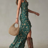 Zara | Vestido Maxi Boho Retro