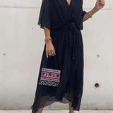 Alice | Robe em mousseline com decote em V