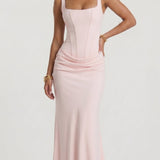 Florbela - Vestido Maxi Rosa Blush