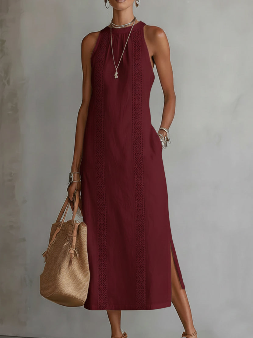 Tatiana | Vestido em Linho com Colarinho