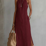 Tatiana | Vestido em Linho com Colarinho