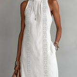 Tatiana | Vestido em Linho com Colarinho