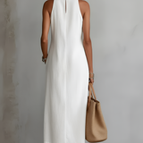 Tatiana | Vestido em Linho com Colarinho