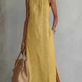 Tatiana | Vestido em Linho com Colarinho